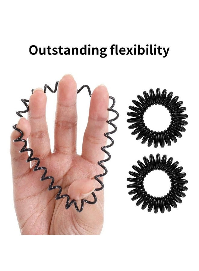 Gemocracy sprial Telephone Wire | Spiral Elastic Band | Bracelet | Ponytail Holder Hair Rubber Bands (pack of 15 pcs) - Image 5