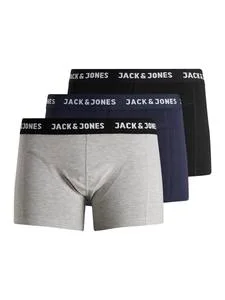 جاك اند جونز 3 Pack Of Logo Band Trunks