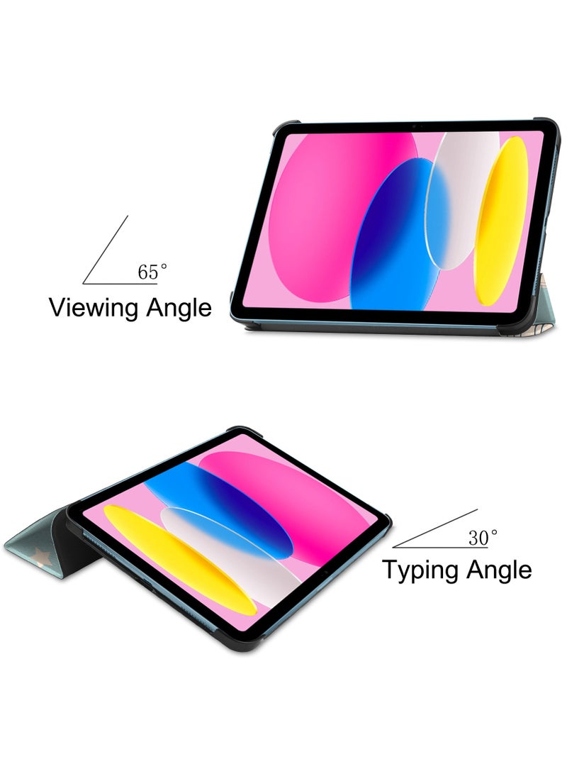 Case for IPad (A16) 11th/10th Generation Case(2025/2022 10.9 Inch) Convenient Magnetic Attachment Two-Way Trifold Stand Lightweight Protection Auto Sleep/Wake Rebound Series (Unicorn) - Image 3