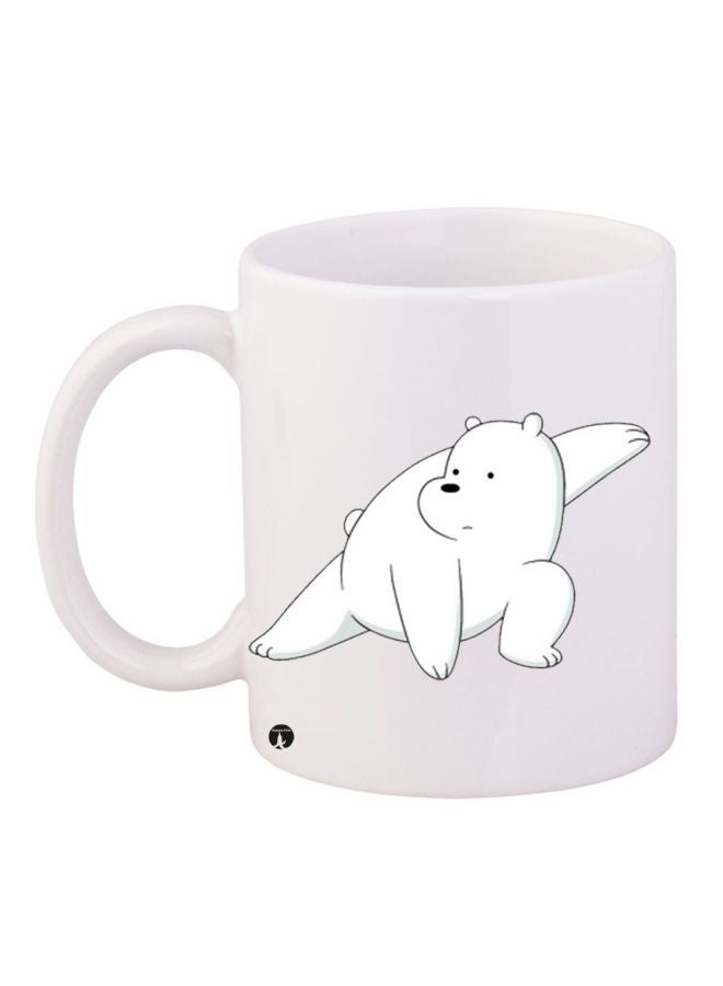 RYN Panda Printed Coffee Mug White/Black 11ounce