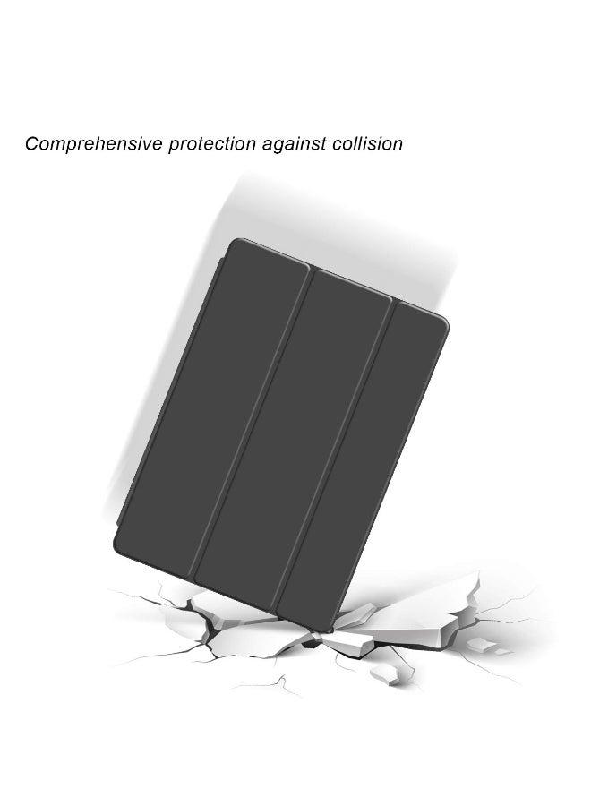 لـ Redmi Pad Pro 12.1 بوصة / Xiaomi POCO Pad 12.1 بوصة غطاء الحالة ، التلقائي الاستيقاظ / النوم ، لمس الجلد المريح ، غطاء واقي ثلاثي الوقوف النحيف مع TPU الناعمة الظهر ، أسود - Image 5