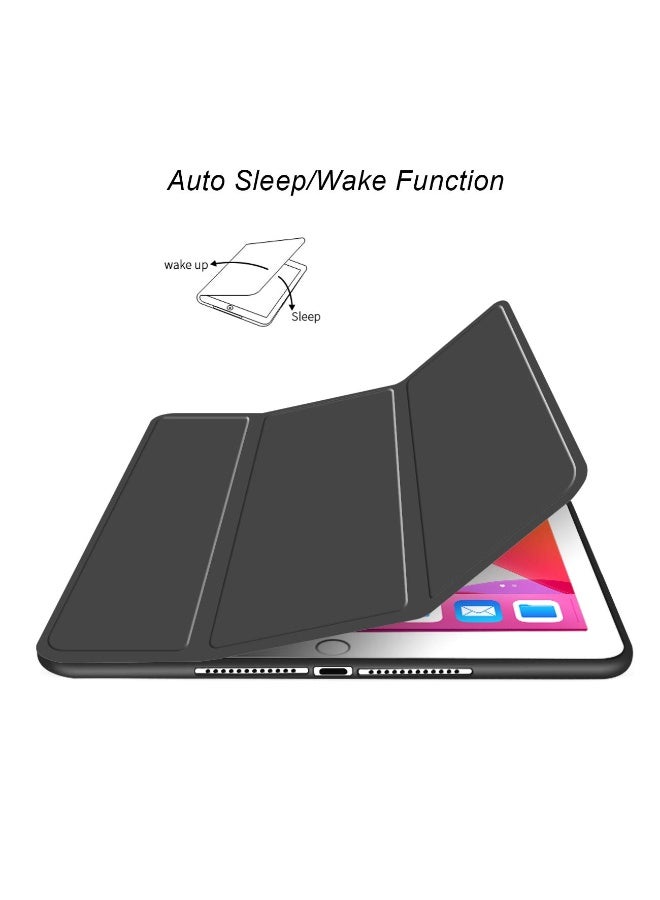 لـ Redmi Pad Pro 12.1 بوصة / Xiaomi POCO Pad 12.1 بوصة غطاء الحالة ، التلقائي الاستيقاظ / النوم ، لمس الجلد المريح ، غطاء واقي ثلاثي الوقوف النحيف مع TPU الناعمة الظهر ، أسود - Image 4