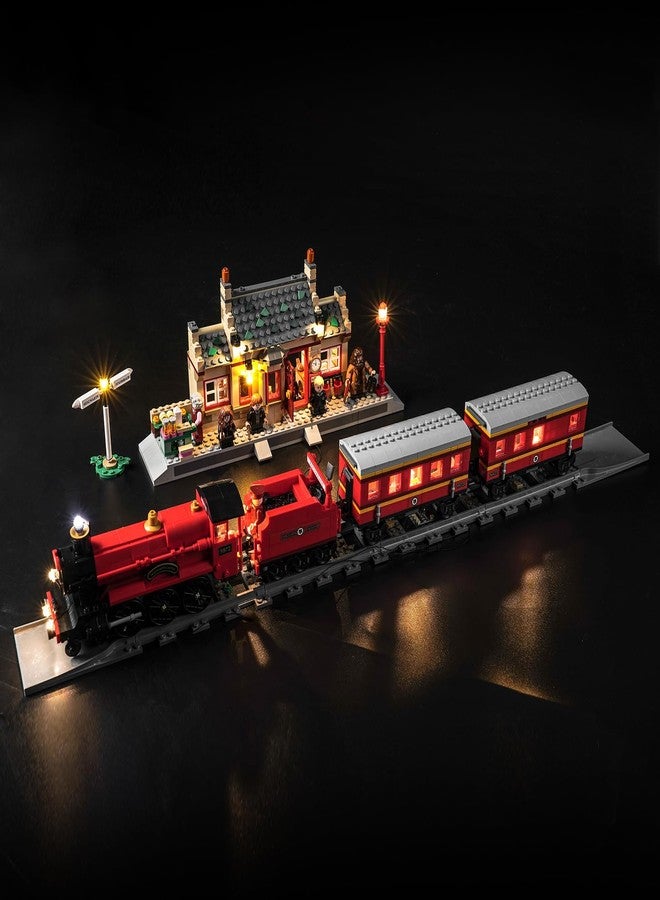 VONADO LED Light Kit Compatible with Lego Hogwarts Express & Hogsmeade Station, DIY Decor Lighting for Harry Potter Train Playset, New 2023 (ONLY Lights) - Image 1