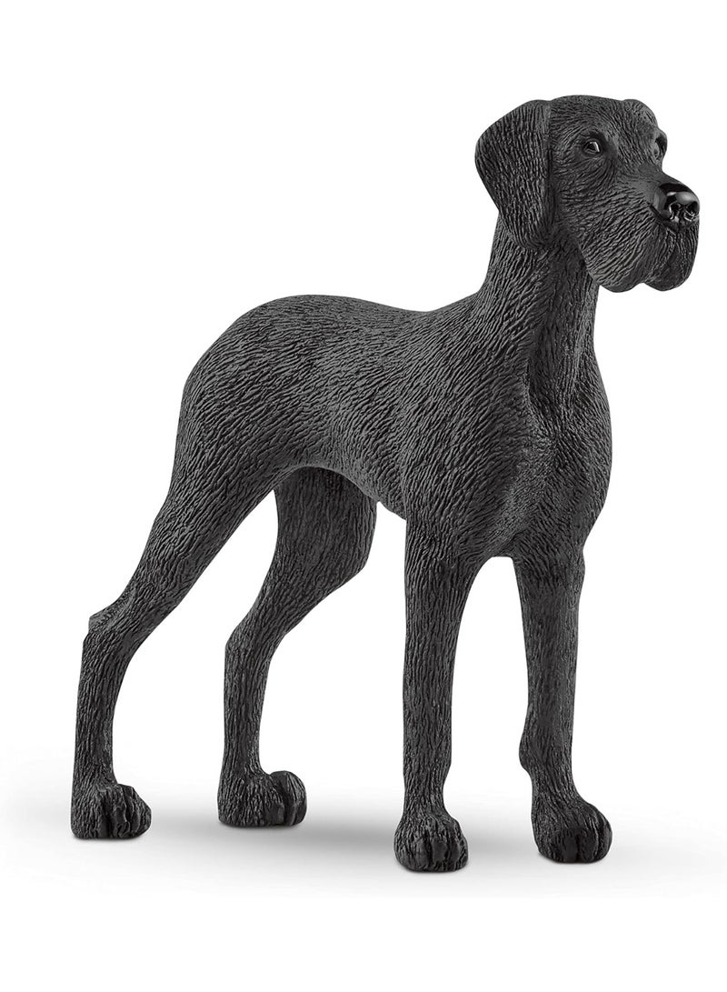 Schleich عالم المزرعة من شلايش، ألعاب حيوانات للأولاد والبنات، تمثال لعبة كلب الدانماركي الكبير، للأعمار من 3 سنوات وما فوق - Image 1