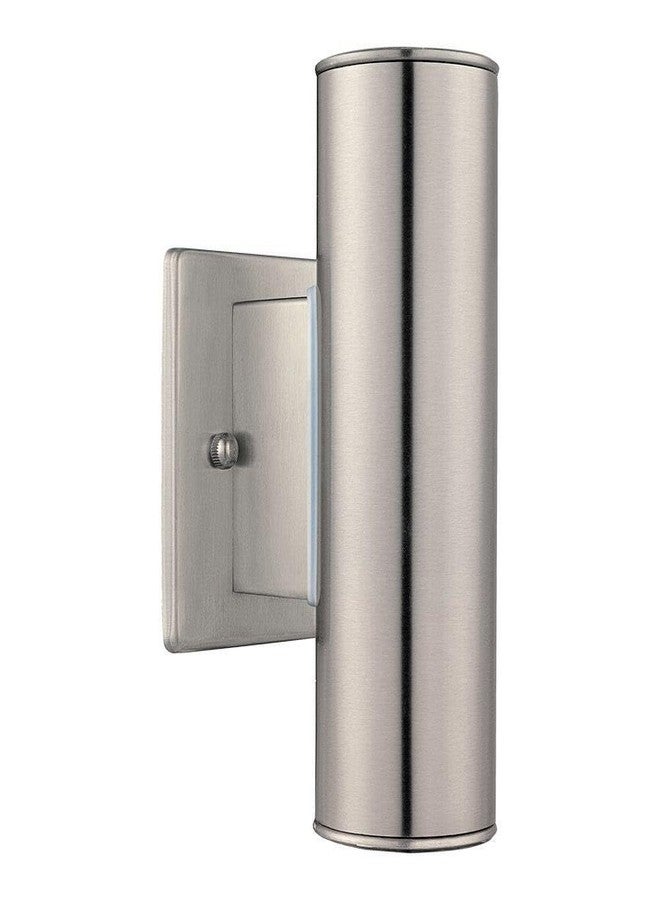 Eglo 84002A Riga, Stainless Steel, 2-Light Wall Light Fixture - Image 1