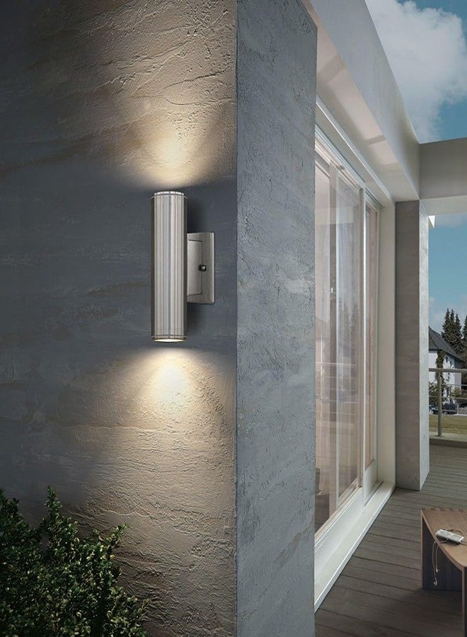 Eglo 84002A Riga, Stainless Steel, 2-Light Wall Light Fixture - Image 2