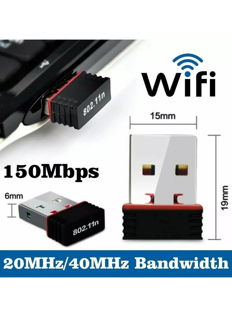 150Mbps Mini USB Wireless WiFi Adapter Usb 2.0 802.11b/g/b 2.4GHz LAN Internet Network Adapter Receiver - Image 5