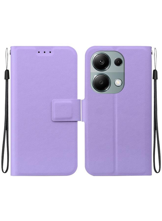 S-TOP Case For Redmi Note 13 Pro 4G / Poco M6 Pro 4G Ultra-thin Voltage Magnetic Buckle Leather Phone Case - Image 1