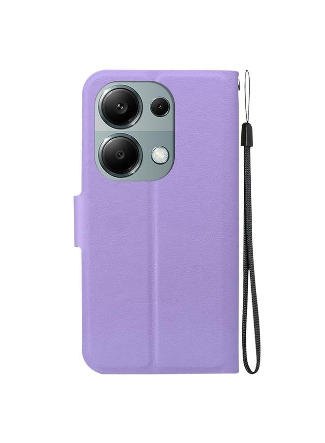 S-TOP Case For Redmi Note 13 Pro 4G / Poco M6 Pro 4G Ultra-thin Voltage Magnetic Buckle Leather Phone Case - Image 3