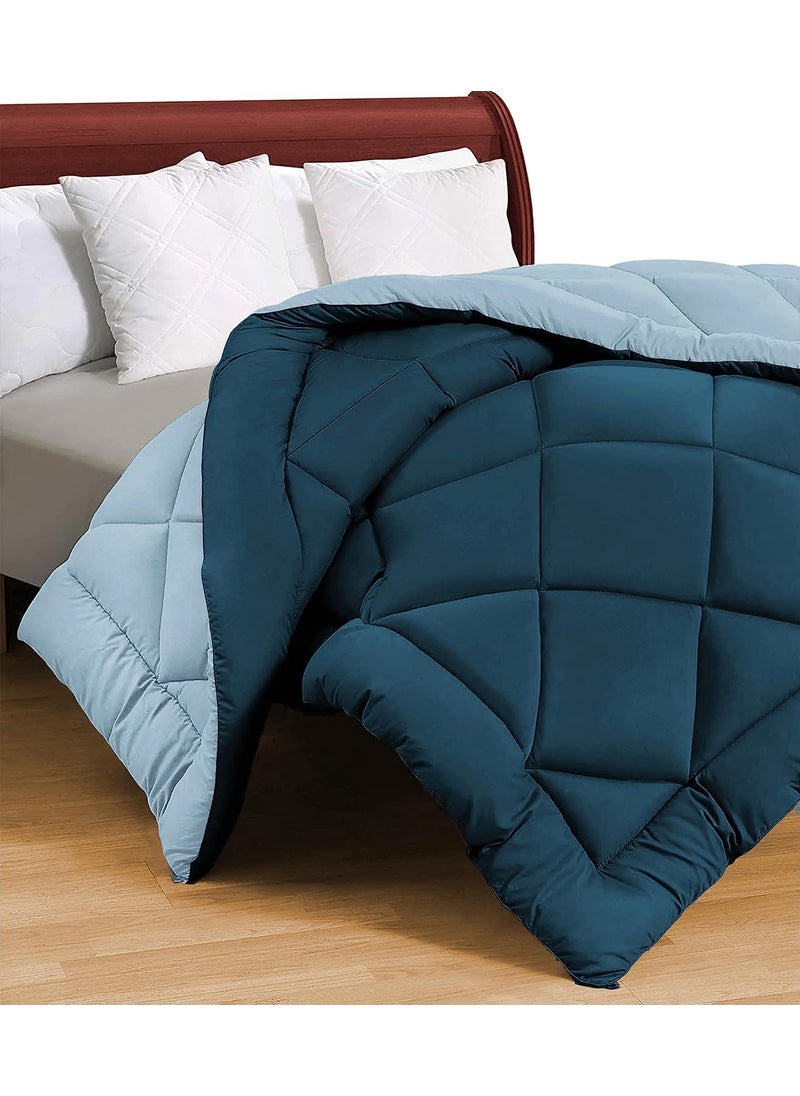 VAS COLLECTIONS VAS COLLECTIONS Microfibre AllWeather Solid ComforterDuvet Reversible with Siliconised Filling for HomeHotelHospital Use Double 240x220 cm 200 GSM 