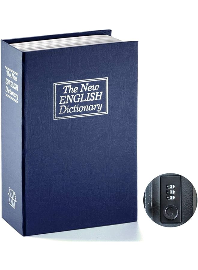 erorex Secret Book Safe With Combination Lock Dictionary Diversion Hidden Book Portable Safe Box For Storing Money Jewelry And Passport  - Image 4