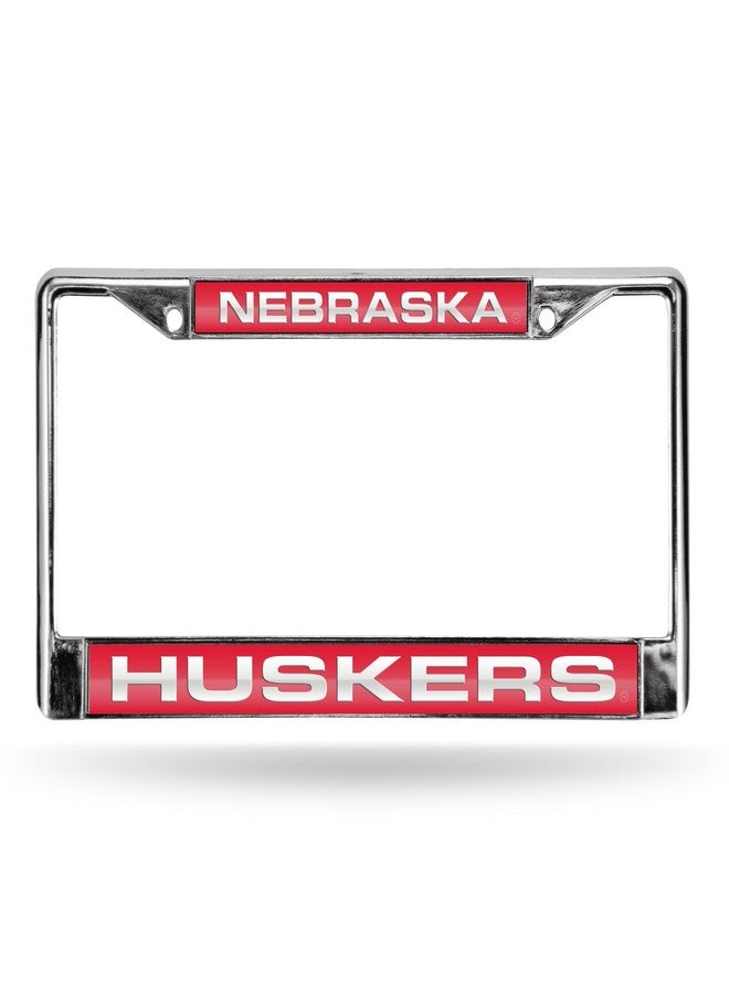 Rico Nebraska Cornhuskers Official NCAA 12 inch x 6 inch Metal License Plate Frame Industries - Image 2