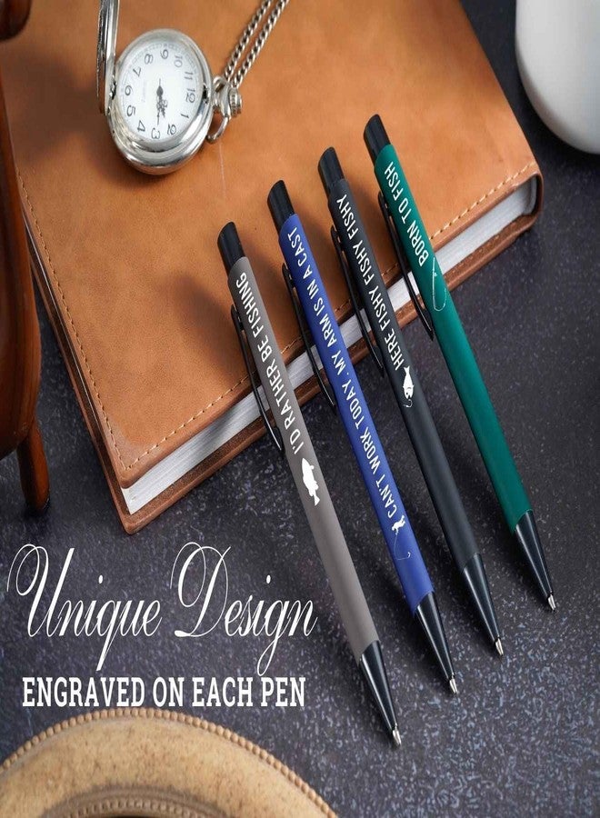 InnoBeta Fishing Gifts for Men Guys, Unique Fishing Ballpoint Pen Set of 4, Perfect for Dad, Husband, Coworkers, Friends - Image 2