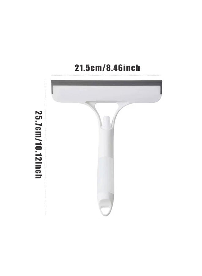 Practical Window Cleaning Brush Double-Sided Squeegee Wiper and Sponge Scrubber Window Cleaning Tool for Home Car Office - Image 2