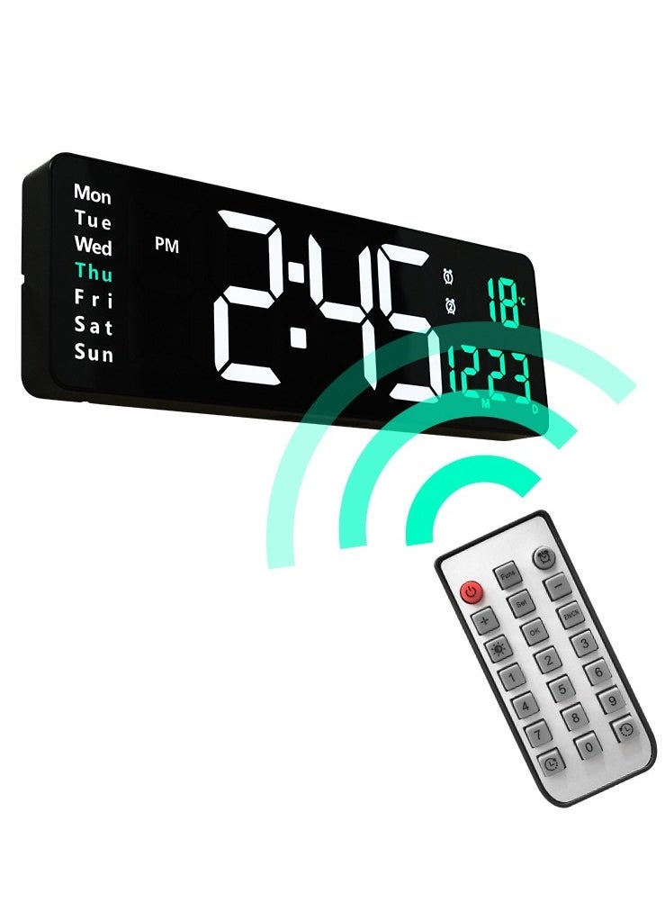 Digital Wall Clock with Large Display 16 inch Alarm Clock with Remote Control LED Digital Clock Large Clock Automatic Brightness Dimmer Big Clock with Date, Week, Temperature - pzsku/Z54EC6F1678BE9A967B34Z/45/_/1698114545/0927df92-e67c-4591-b554-b5b790ffdb8c