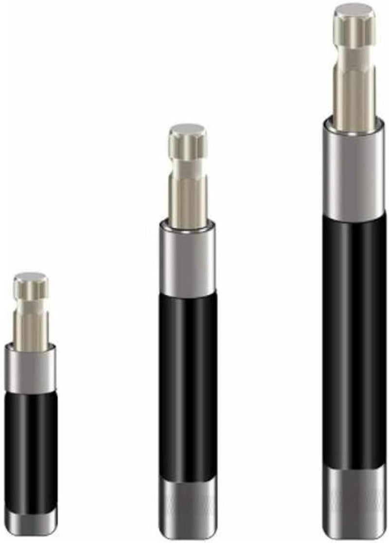 ويوبلز قضيب وصلة سداسي تلسكوبي، قضيب تمديد لولبي للمثقاب الكهربائي 1/4 بوصة، مجموعة تمديد لقمة المثقاب 3/5/6 بوصة، قضيب تمديد لولبي للمثقاب الكهربائي بساق 1/4 بوصة، حامل لقمة مغناطيسي. (3 قطع) - Image 2