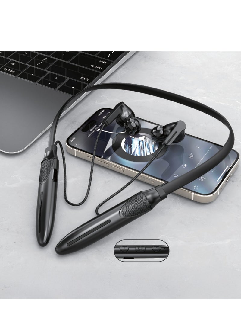 GOLDEN PLUS Golden Plus Wireless Bluetooth Sports Neckband Headphones  - Image 2