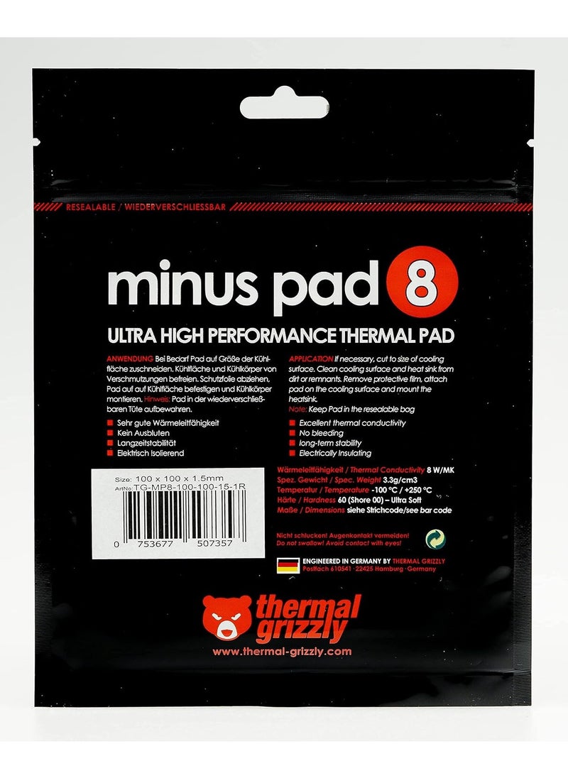 Thermal Grizzly Minus Pad Extreme - 100x 100x 1,0 mm