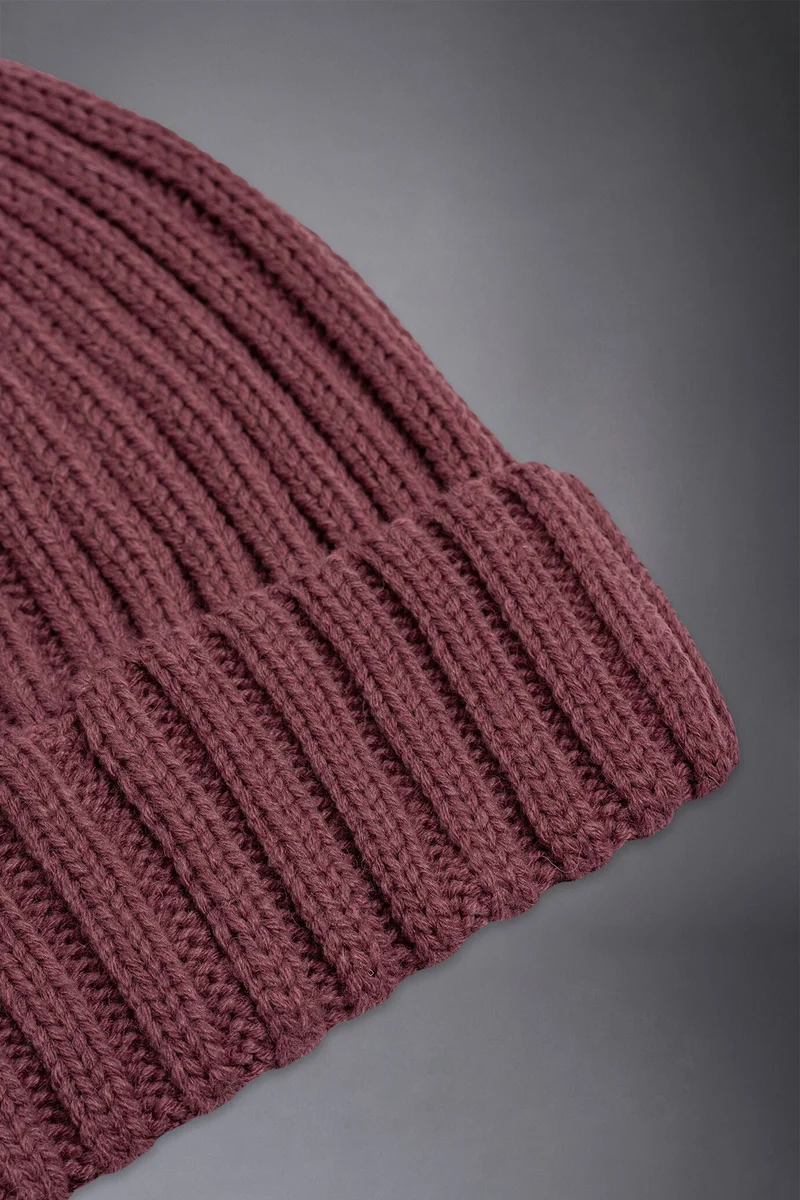 Doppelganger Red Men's ribbed cap - Mauve for Men | Best Price UAE