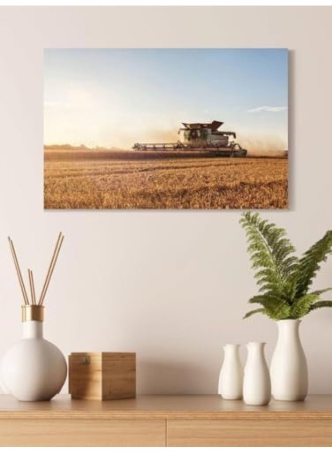 EKA Combine During Harvest Wall Art for Decoration Home And Office Decor Poster, 20x30cm, 1Pcs (Unframed Poster) - Image 3