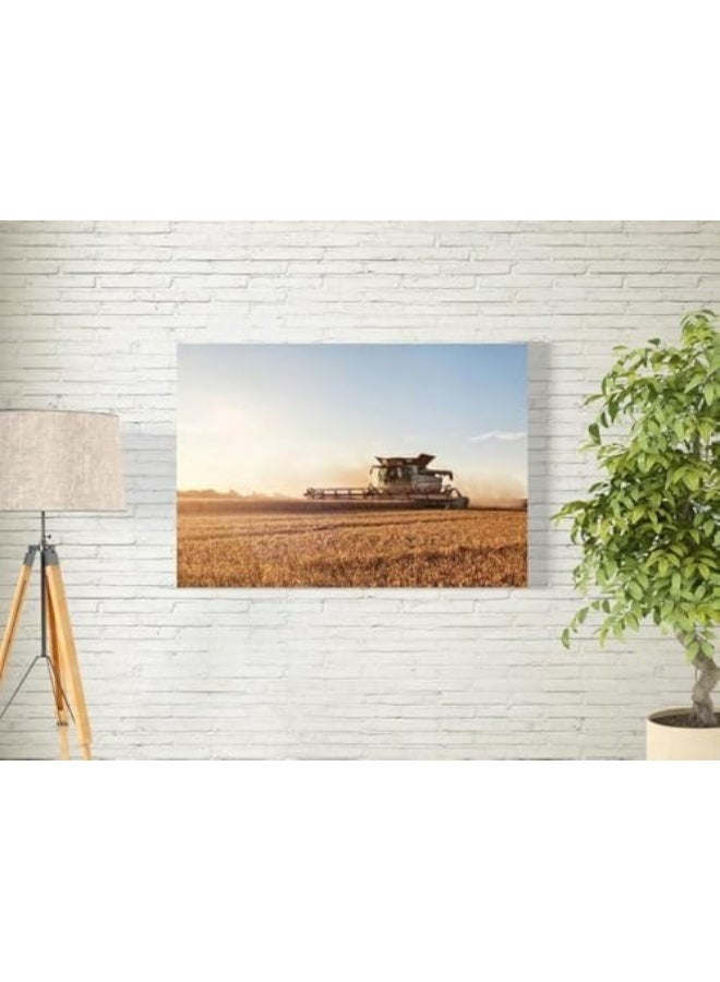 EKA Combine During Harvest Wall Art for Decoration Home And Office Decor Poster, 20x30cm, 1Pcs (Unframed Poster) - Image 1