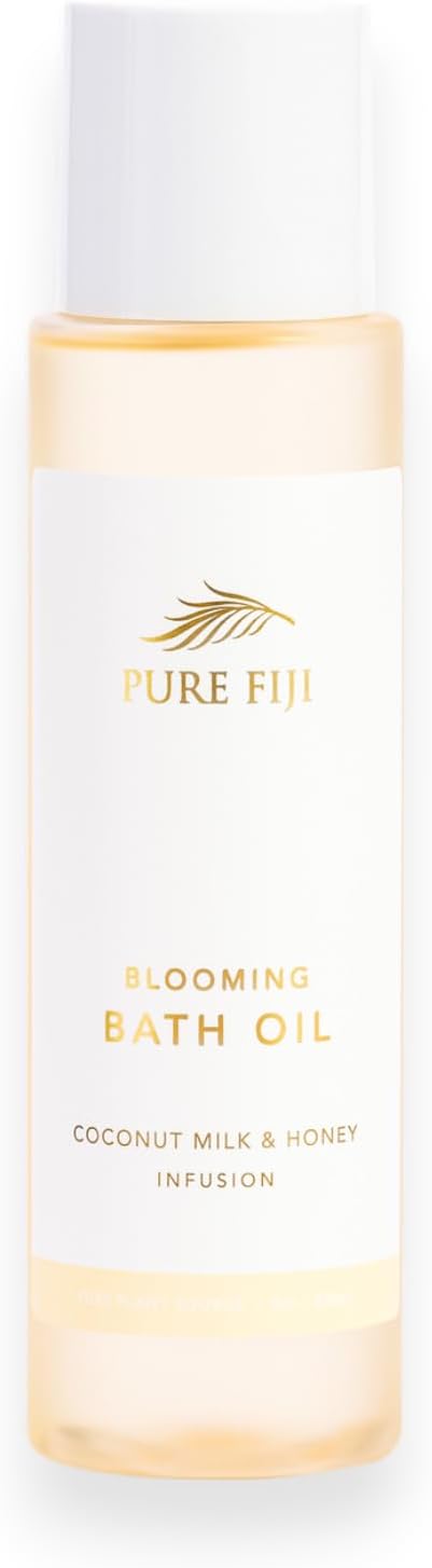 Pure Fiji Bath Oil Conditioning Body Moisturizer with Natural Ingredients Bath Essential for Women Moisturizing Bath Body Oil Coconut Milk Honey 8oz236ml - Image 1
