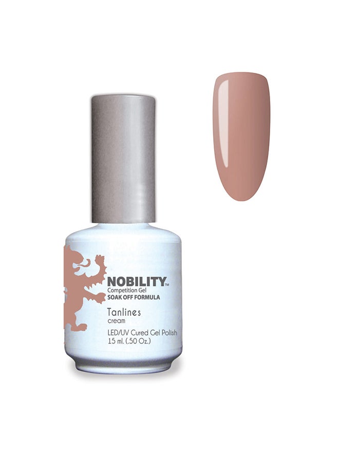 Lechat Nobility Soak Off Tanlines UV Led Cured Nail Polish Color Rose Tan Cream 15 ml Nbgp145 
