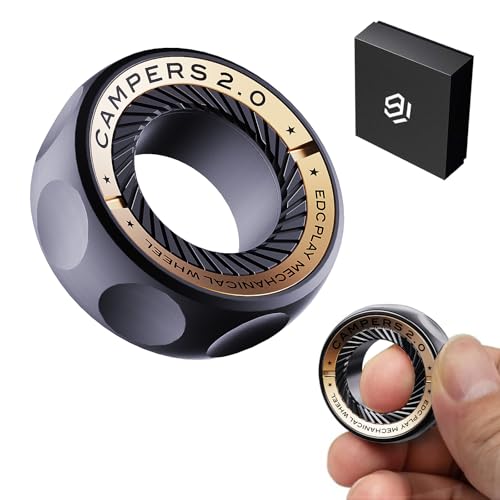 berotok Fidget Spinner for Stress Relief DIY Magnetic Fidget Ring with Engaging Sounds EDC Stainless Steel Toys for Adults Teens Perfect for Work Study Waiting Gift and Stocking Stuffer - Image 1