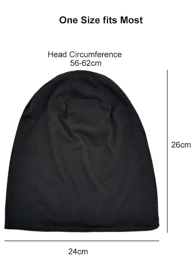 HAWAWA 4pcs Slouchy Beanie Hat for Women Men, Lightweight Oversize Large Thin Night Sleeping Cap  - Image 2