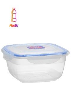 LOCK & LOCK Zen Style Square Food Container Clear and Blue 1.6 L HSM8450  - Image 1