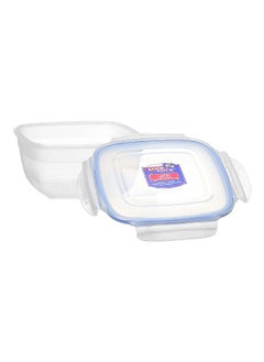 LOCK & LOCK Zen Style Square Food Container Clear and Blue 1.6 L HSM8450  - Image 2