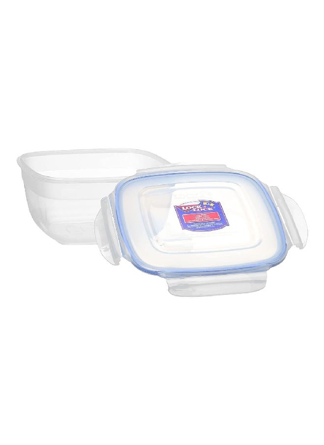 LOCK & LOCK Zen Style Square Food Container Clear and Blue 1.6 L HSM8450  - Image 2