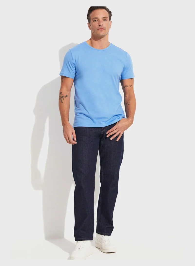 JUNE Essential Crew Neck  Regular Fit  T-Shirt