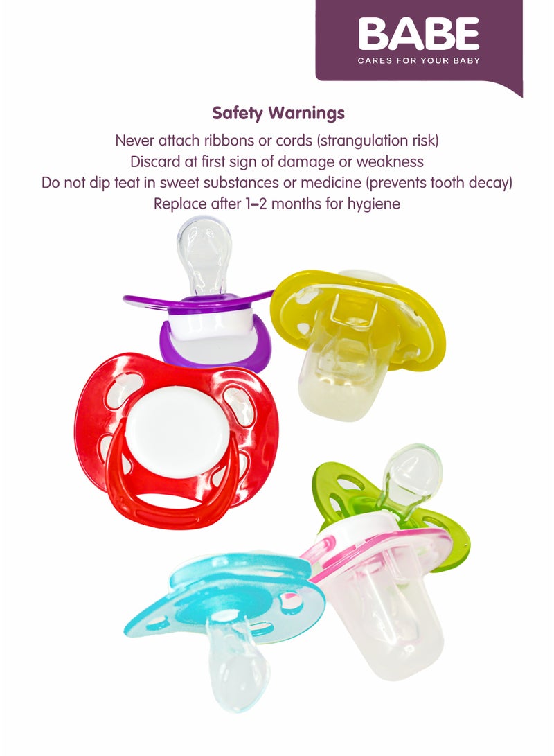 بابي بيبي - لهايات سيليكون للأطفال، من عمر 0 ​​أشهر فما فوق، 12 قطعة (12 بطاقة)، ​​6 ألوان، خالية من مادة BPA، صُنعت في تايلاند. - Image 5