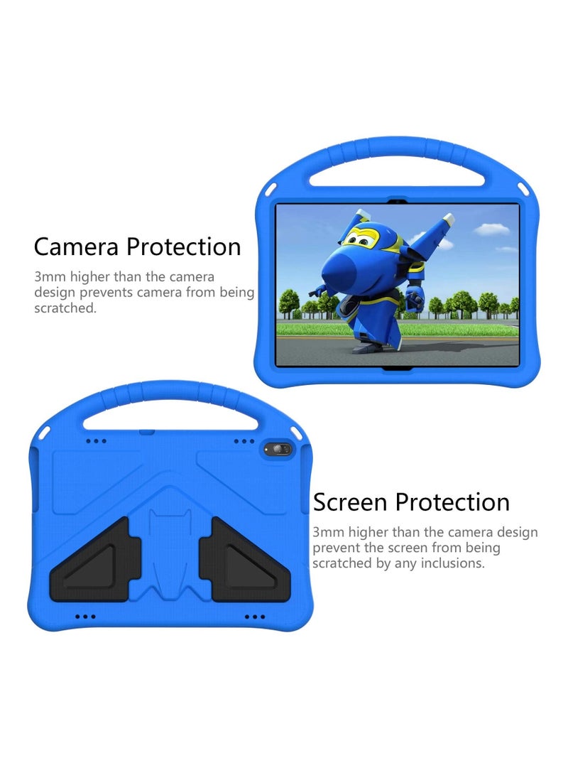 Captaintech Kids Tablet Case for Lenovo Tab M10 HD TB X505F X605F Smart Tab P10 TB X705F L Lightweight Case with Handle Stand EVA Shockproof Cover for Lenovo Tab M10 P10 10.1" Blue - Image 4