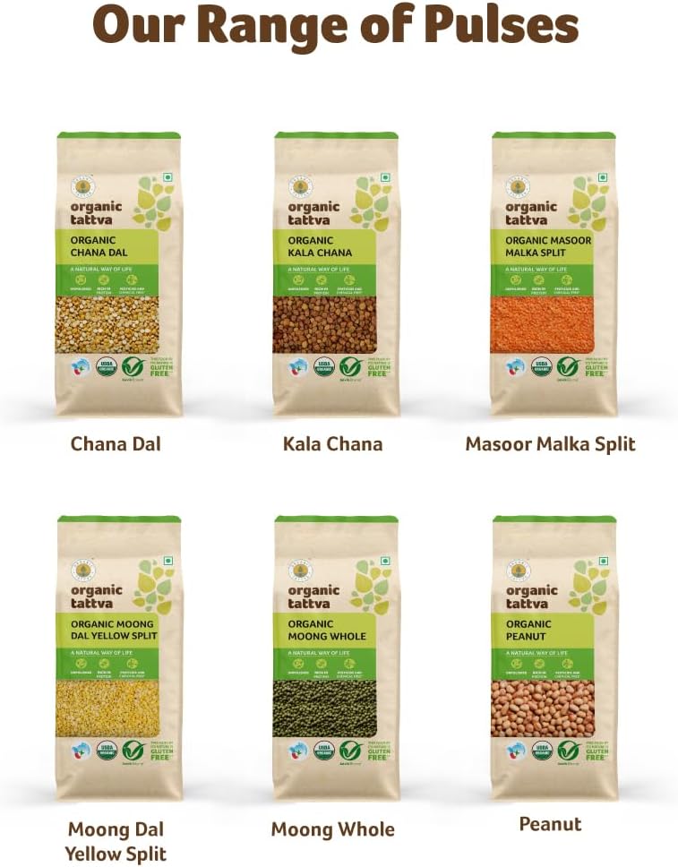 Organic Tattva تاتفا العضوي عدس أوراد كامل أبيض 500غ - Image 5