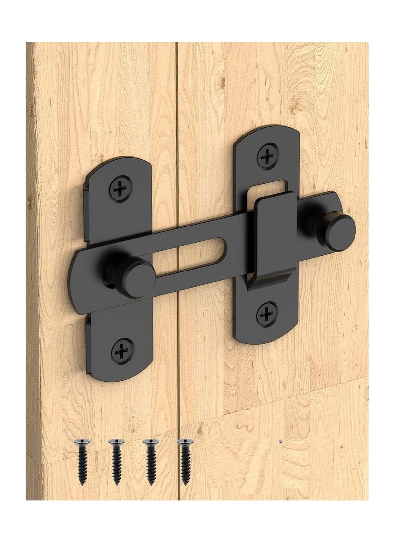 Generic Sliding Barn Door Lock Stainless Steel Gate Latches Flip Latch Safety Door Bolt Latch Lock for Wine Cabinet Bathroom Outdoor Garage Garden Closet Door  - Image 1