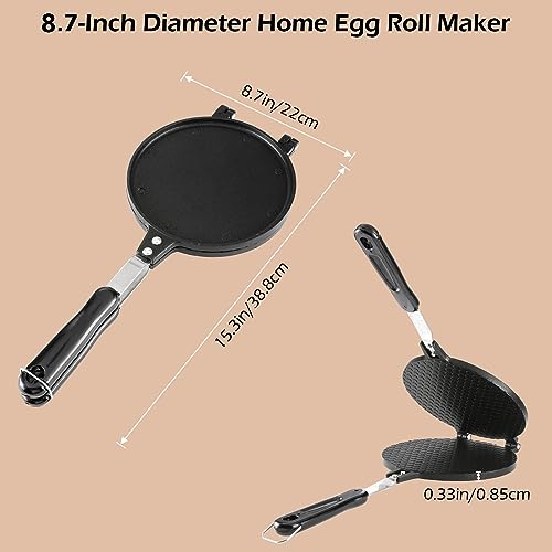 Dyna-Living Waffle Cone Maker Ice Cream Cone Maker 8.6 inches Household Waffle Bowl Maker Non-stick Egg Roll Maker for DIY Ice Cream Waffle Cone Desserts - Image 2