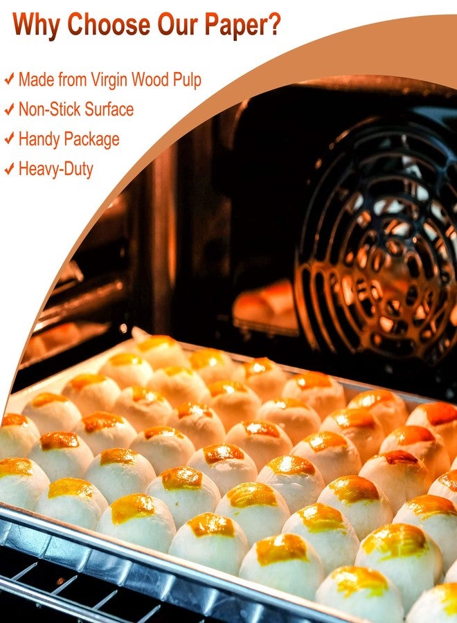 HOFHTD 200 Pcs Parchment Paper Sheets, 12 x 16 Inches Air Fryer Disposable Paper Liners, Non-Stick Precut Parchment Paper for Baking, HOFHTD Unbleached Baking Papers for Cooking, Grilling, Roasting, Steaming - Image 5