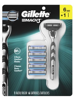 Mach3 Razor Pack 1 Handle 6 Cartridge Blade