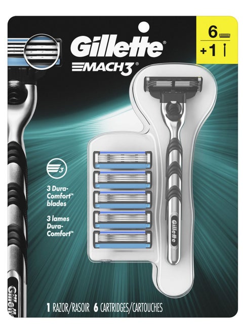 Mach3 Razor Pack 1 Handle 6 Cartridge Blade