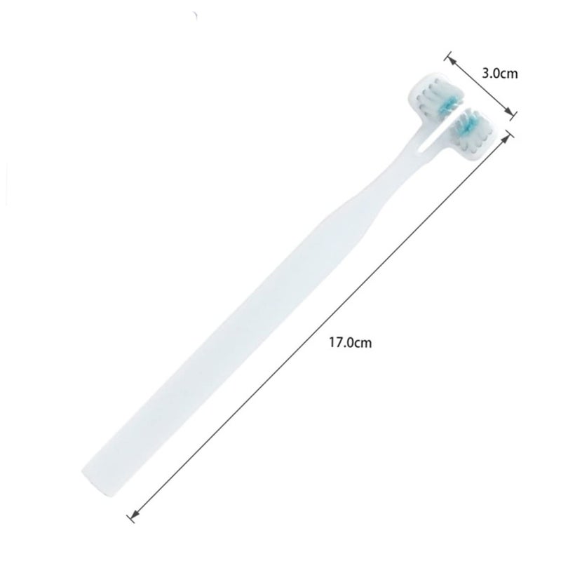 6Pcs Dual Head Pet Toothbrush Set For Dogs Cats With Comfortable Handle Portable Design - Image 3