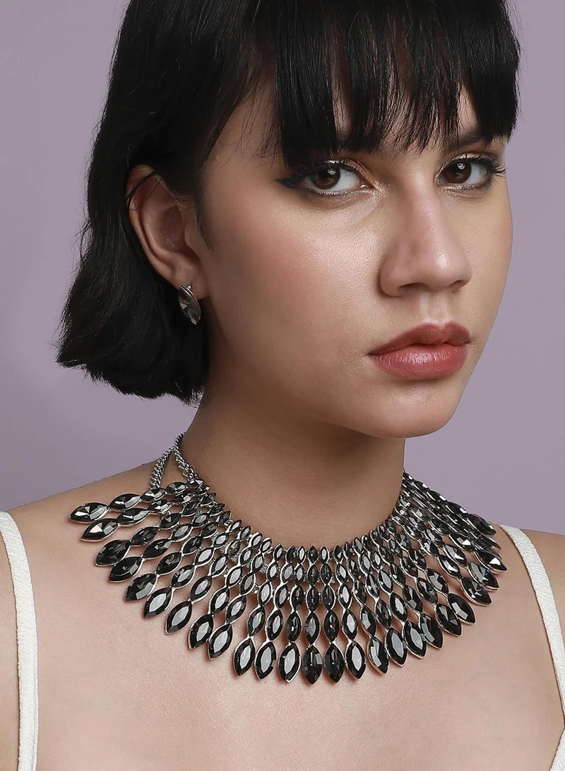 SOHI Stone Studded Artificial Jewellery Set
