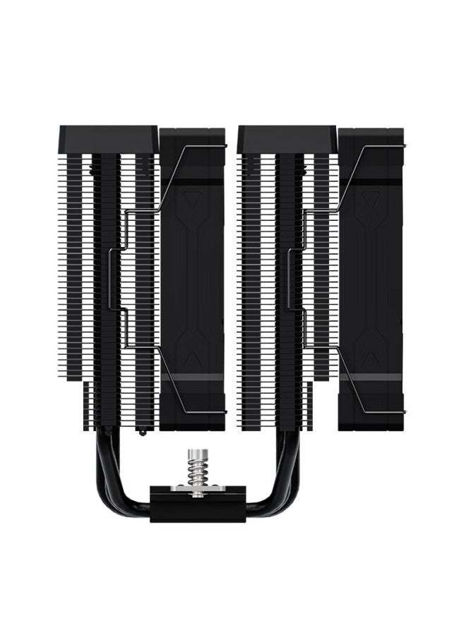 Valkyrie El125 Black Vk Cpu Air Cooler Dual Tower Inverted Gravity 6 Heat Pipes Pure Copper Base Supports Lga1700 Am5 Argb Lighting Effects - Image 3