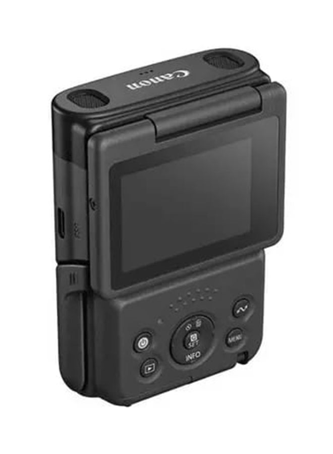كانون كاميرا PowerShot V10 المتقدمة لمدونات الفيديو بدقة 20.9 ميجا بكسل باللون الأسود - Image 3