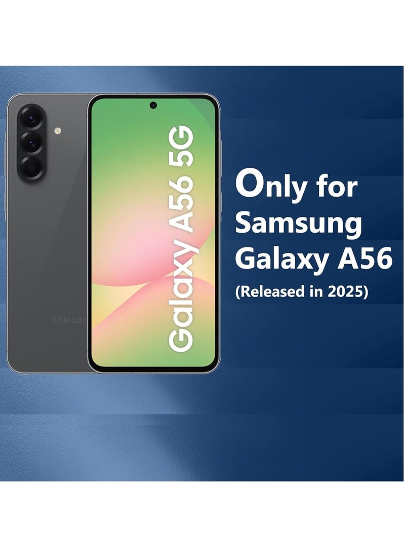ELTRAZONE Samsung Galaxy A56 5G Case with 2 Pack Tempered Glass Screen Protectors – Shockproof Transparent TPU Bumper Cover with Anti-Yellowing Clear Back – Full Edge-to-Edge Screen Coverage for Samsung A56 2025 – Slim Fit Protective Combo - Image 5