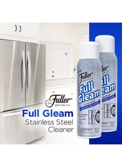 fuller brush Full Gleam Stainless Steel Cleaner - Chrome & Aluminum Conditioner Spray For Cleaning Pots, Pans, Cooktop & Kitchen Appliances - Easy Clean & Polish For Home & Business  - Image 2