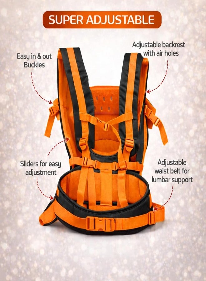 AEREX Adjustable Baby Carrier 4-in-1 Infant Carrier Baby Toddler Carrier for 4 to 24 Months Baby Honeycomb/Kangaroo Bag Toddler Carrier Body Holder Backpack - Image 3