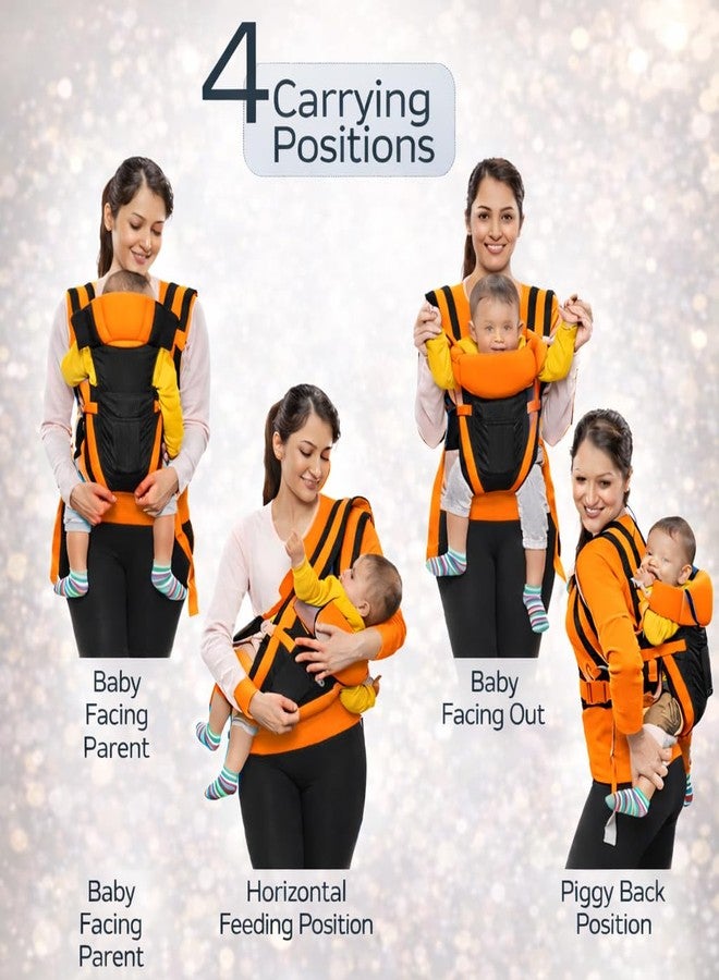 AEREX Adjustable Baby Carrier 4-in-1 Infant Carrier Baby Toddler Carrier for 4 to 24 Months Baby Honeycomb/Kangaroo Bag Toddler Carrier Body Holder Backpack - Image 5