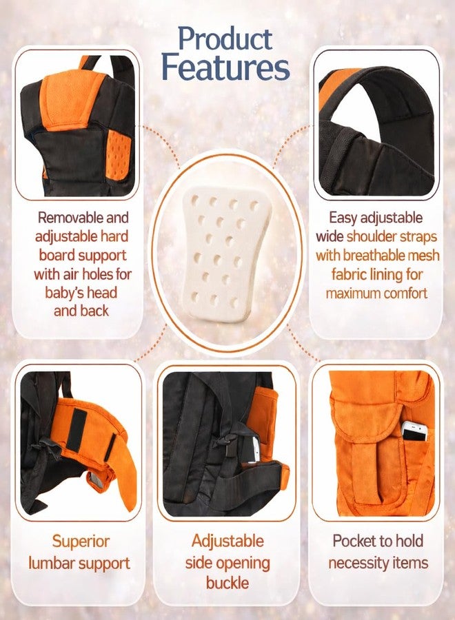 AEREX Adjustable Baby Carrier 4-in-1 Infant Carrier Baby Toddler Carrier for 4 to 24 Months Baby Honeycomb/Kangaroo Bag Toddler Carrier Body Holder Backpack - Image 2